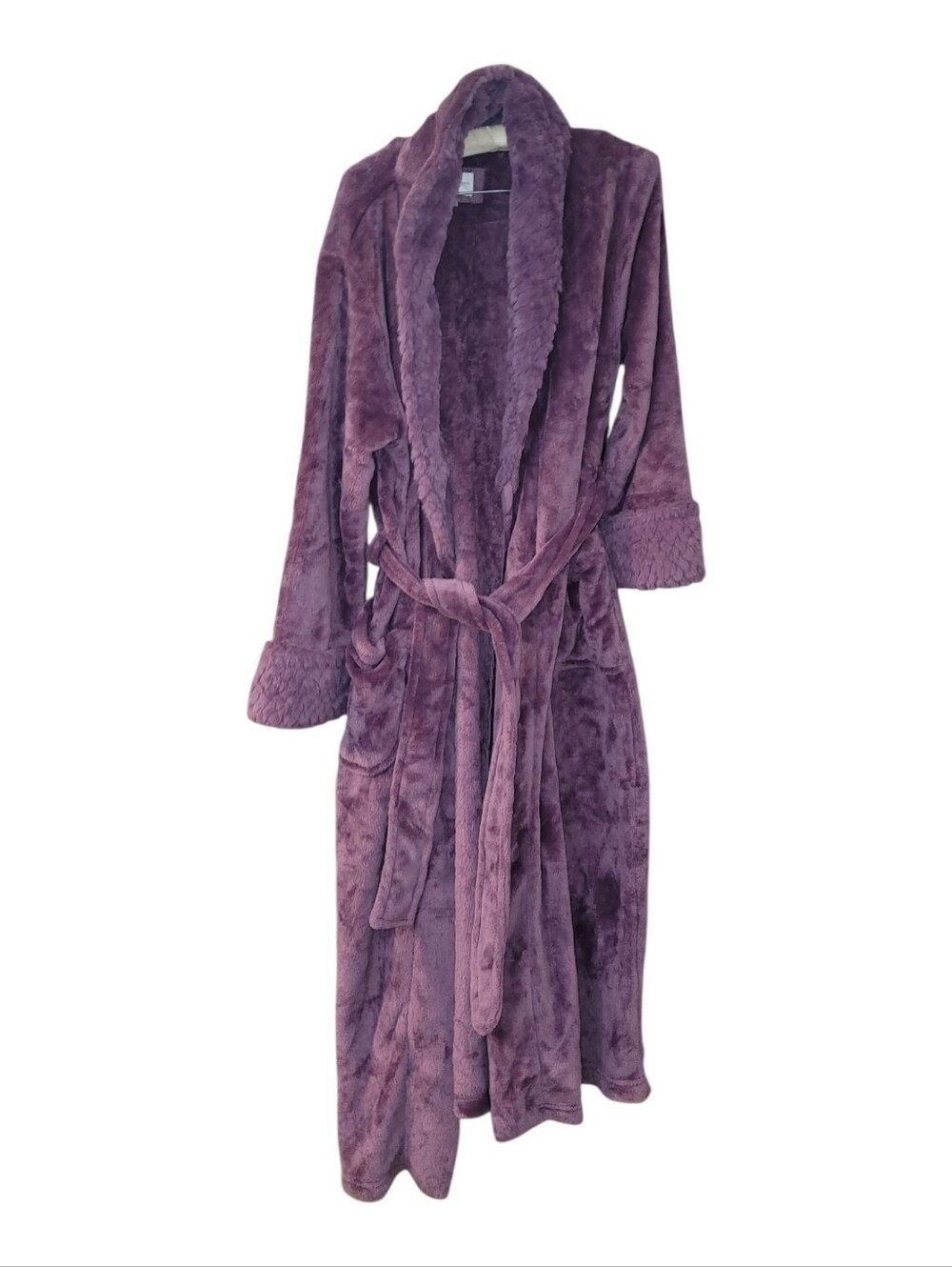 Luxurious Purple Plush Carole Hochman Robe Cozy M